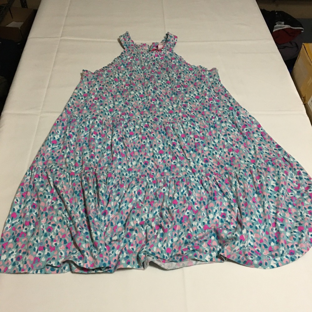 Lilly Pulitzer Jerrica Mini tiered babydoll Dress Ruffle Halter Medium Floral